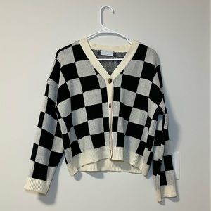 Oak + Fort Checkered Cardigan